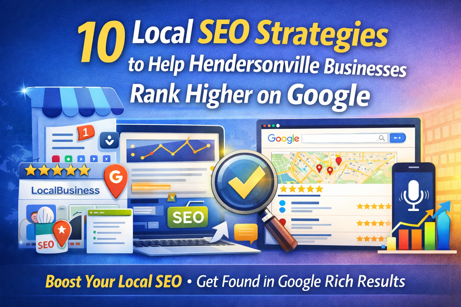 10 Local SEO Strategies to Help Hendersonville Businesses Rank Higher on Google
